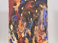Acryl schilderij, maya wildevuur, abstract, 1994 - afbeelding 2 van  8
