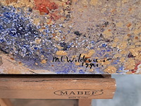 Acryl schilderij, maya wildevuur, abstract, 1994 - afbeelding 5 van  8
