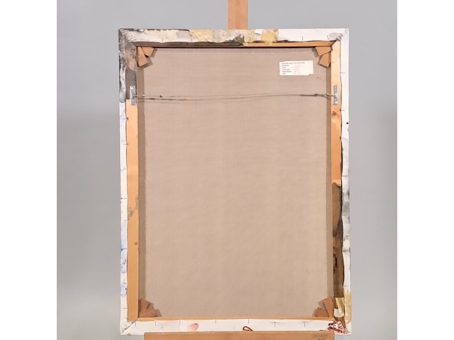Acryl schilderij, maya wildevuur, abstract, 1994 - afbeelding 7 van  8