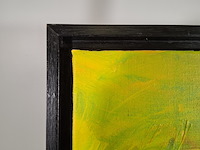 Acryl schilderij, maya wildevuur, abstract, 1995 - afbeelding 2 van  13