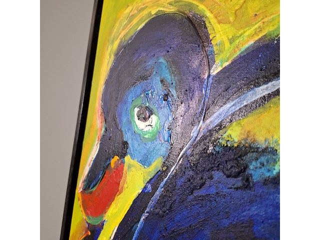 Acryl schilderij, maya wildevuur, abstract, 1995 - afbeelding 13 van  13