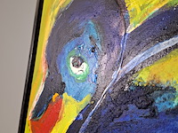 Acryl schilderij, maya wildevuur, abstract, 1995 - afbeelding 13 van  13