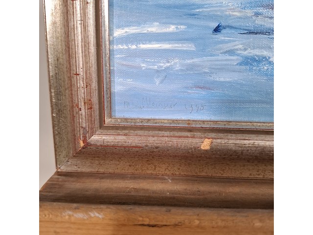 Acryl schilderij, maya wildevuur, abstract, 1995 - afbeelding 2 van  12