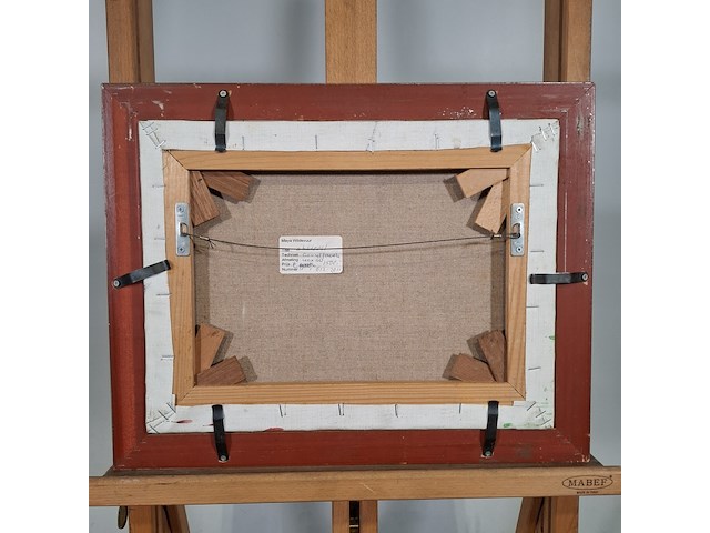 Acryl schilderij, maya wildevuur, abstract, 1995 - afbeelding 3 van  12