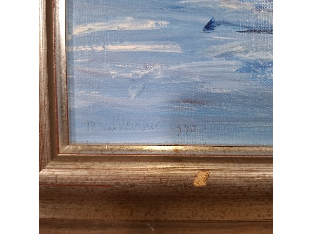 Acryl schilderij, maya wildevuur, abstract, 1995 - afbeelding 8 van  12