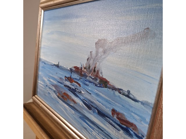 Acryl schilderij, maya wildevuur, abstract, 1995 - afbeelding 10 van  12