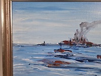 Acryl schilderij, maya wildevuur, abstract, 1995 - afbeelding 6 van  12