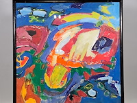 Acryl schilderij, maya wildevuur, abstract, 1997 - afbeelding 2 van  8