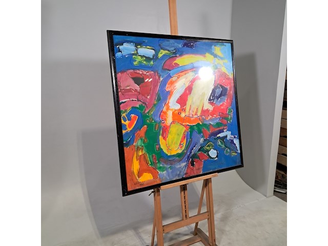 Acryl schilderij, maya wildevuur, abstract, 1997 - afbeelding 4 van  8