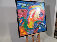 Acryl schilderij, maya wildevuur, abstract, 1997 - afbeelding 4 van  8