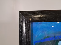 Acryl schilderij, maya wildevuur, abstract, 1997 - afbeelding 6 van  8