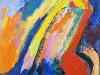 Acryl schilderij, maya wildevuur, abstract, 1998 - afbeelding 1 van  8