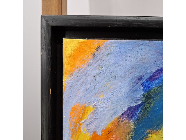 Acryl schilderij, maya wildevuur, abstract, 1998 - afbeelding 6 van  8