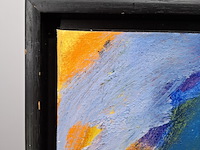 Acryl schilderij, maya wildevuur, abstract, 1998 - afbeelding 6 van  8