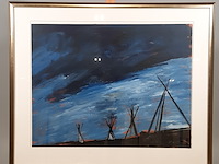 Acryl schilderij, maya wildevuur, abstract, 1999 - afbeelding 2 van  8