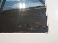 Acryl schilderij, maya wildevuur, abstract, 1999 - afbeelding 5 van  8