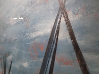 Acryl schilderij, maya wildevuur, abstract, 1999 - afbeelding 6 van  8