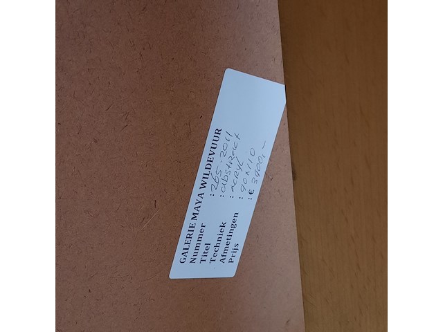 Acryl schilderij, maya wildevuur, abstract, 1999 - afbeelding 8 van  8