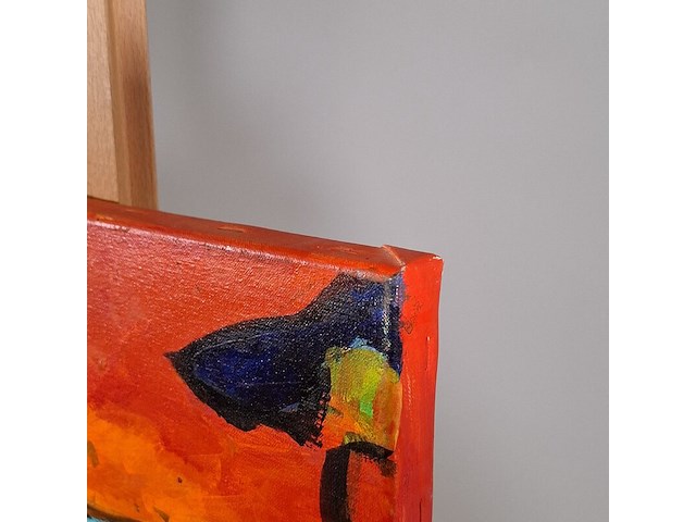 Acryl schilderij, maya wildevuur, abstract ii, 2004 - afbeelding 4 van  9