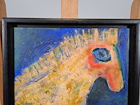 Acryl schilderij, maya wildevuur, abstract paard - afbeelding 2 van  7