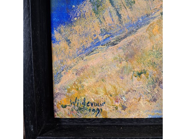 Acryl schilderij, maya wildevuur, abstract paard - afbeelding 3 van  7