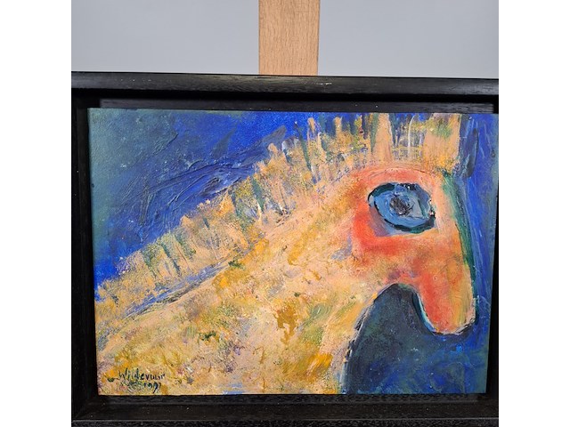 Acryl schilderij, maya wildevuur, abstract paard - afbeelding 4 van  7