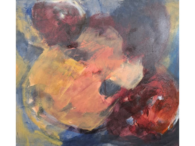 Acryl schilderij, maya wildevuur, abstract - afbeelding 1 van  10