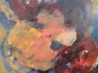 Acryl schilderij, maya wildevuur, abstract