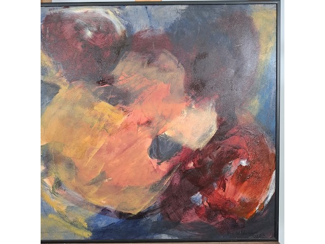 Acryl schilderij, maya wildevuur, abstract - afbeelding 5 van  10