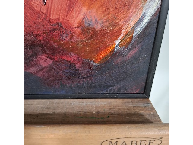 Acryl schilderij, maya wildevuur, abstract - afbeelding 6 van  10