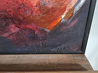 Acryl schilderij, maya wildevuur, abstract - afbeelding 6 van  10