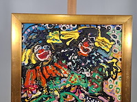 Acryl schilderij, maya wildevuur, abstract - afbeelding 2 van  8