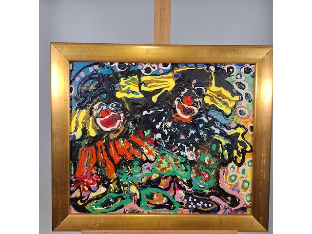 Acryl schilderij, maya wildevuur, abstract - afbeelding 3 van  8