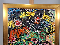 Acryl schilderij, maya wildevuur, abstract - afbeelding 3 van  8