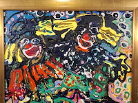 Acryl schilderij, maya wildevuur, abstract - afbeelding 4 van  8