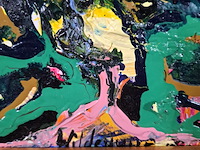 Acryl schilderij, maya wildevuur, abstract - afbeelding 5 van  8