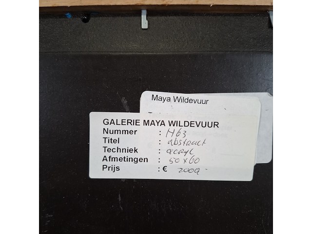 Acryl schilderij, maya wildevuur, abstract - afbeelding 8 van  8