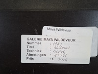 Acryl schilderij, maya wildevuur, abstract - afbeelding 8 van  8