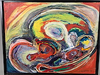 Acryl schilderij, maya wildevuur, abstract - afbeelding 4 van  9