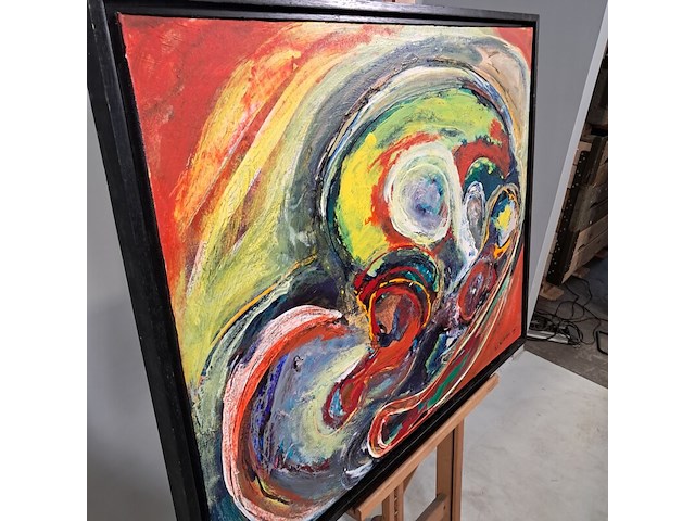 Acryl schilderij, maya wildevuur, abstract - afbeelding 6 van  9