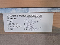 Acryl schilderij, maya wildevuur, abstract - afbeelding 9 van  9