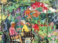 Acryl schilderij, maya wildevuur, autun, 2007 - afbeelding 1 van  7