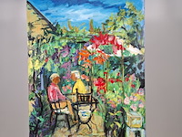 Acryl schilderij, maya wildevuur, autun, 2007 - afbeelding 2 van  7