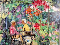 Acryl schilderij, maya wildevuur, autun, 2007 - afbeelding 4 van  7