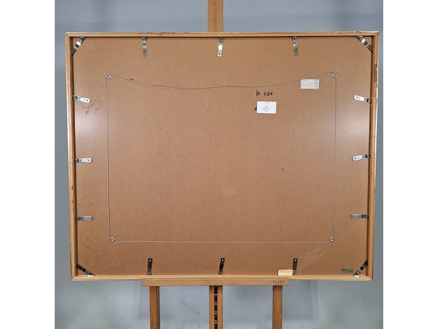 Acryl schilderij, maya wildevuur, banjul, 1998 - afbeelding 7 van  8