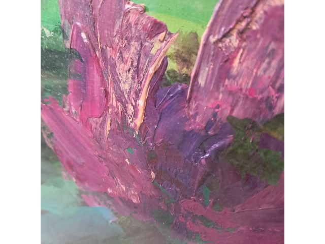 Acryl schilderij, maya wildevuur, bloemen - afbeelding 2 van  10