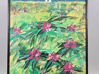 Acryl schilderij, maya wildevuur, bloemen - afbeelding 3 van  10