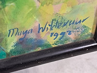 Acryl schilderij, maya wildevuur, bloemen - afbeelding 4 van  10