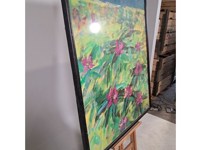 Acryl schilderij, maya wildevuur, bloemen - afbeelding 9 van  10