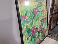 Acryl schilderij, maya wildevuur, bloemen - afbeelding 9 van  10